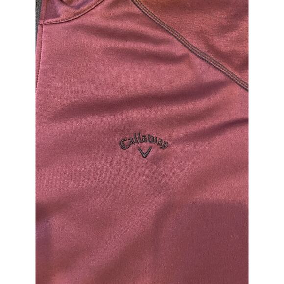 Callaway Mens Maroon 1/4 Zip Pullover Jacket Size XLarge - Picture 2 of 11